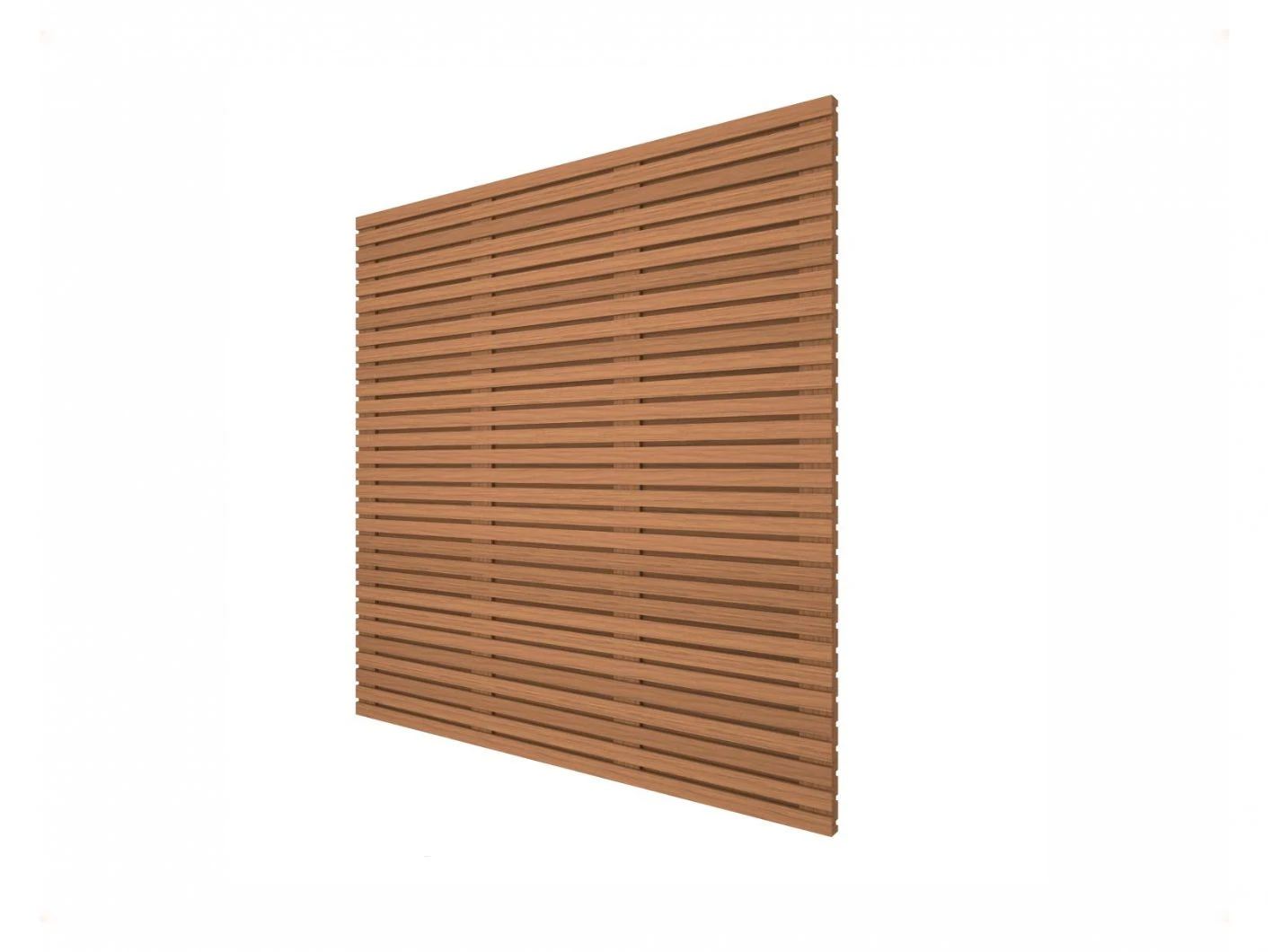 Schutting Thermowood Ayous Rhombus Dubbelzijdig 180 x 180 cm - Afbeelding 3